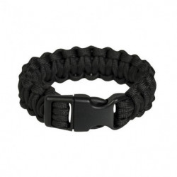 Bracelet paracorde avec fermeture 22mm NOIR