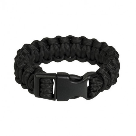 Bracelet paracorde avec fermeture 22mm NOIR