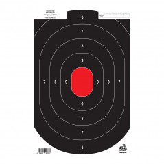 Lot/100 cibles à 25 mètres tout-temps 35 x 40 cm