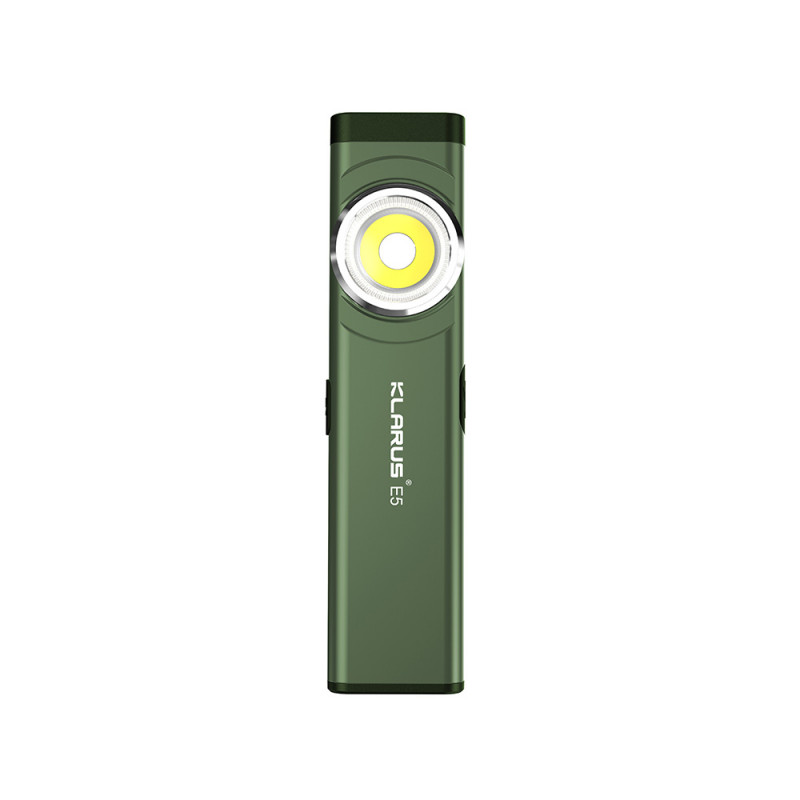 Lampe rechargeable à double source de lumière E5 - 600 lumens - vert olive Lampe rechargeable à double source de lumière E5 - 600 lumens - vert olive