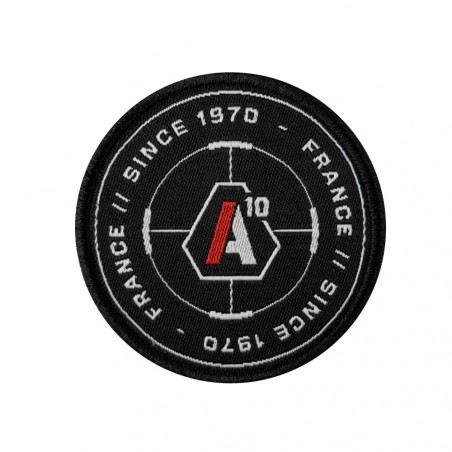 Patch SIGNATURE SINCE 1970 brodé blanc/rouge 