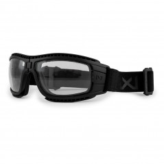 Masque de protection balistique pliable Lynx noir écrans fumé/incolore