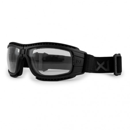 Masque de protection balistique pliable Lynx noir écrans fumé/incolore