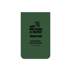 Mini carnet tout-temps 28 pages 50 x 85 mm vert olive