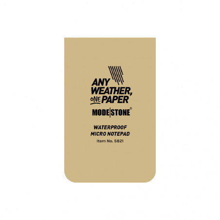 Mini carnet tout-temps 28 pages 50 x 85 mm tan