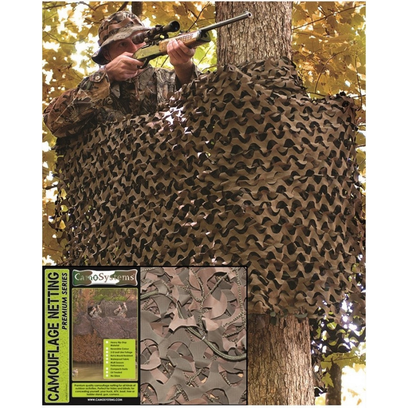 Filet de camouflage renforce MILIT. W/L 3X6M