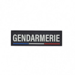 Bande poitrine GENDARMERIE 10 x 3 en PVC relief
