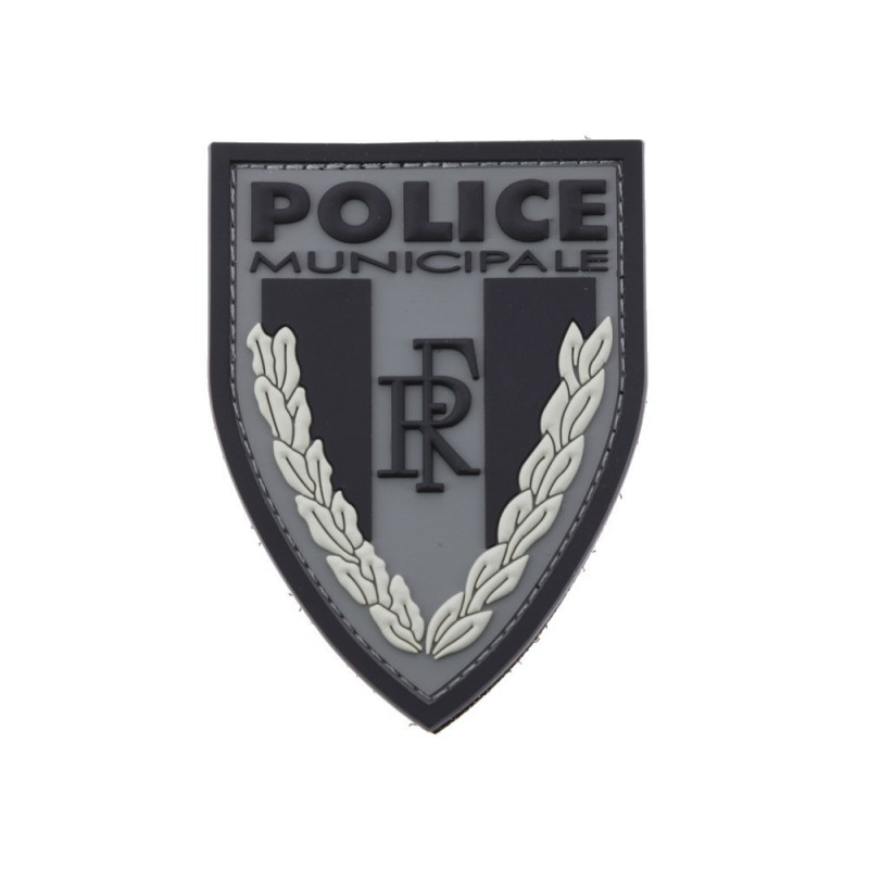 Ecusson de bras Police Municipale PVC basse visibilite sur velcro