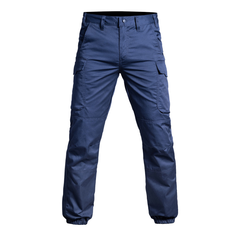 Pantalon SÉCU-ONE bas élastiqué bleu marine – robuste & fonctionnel