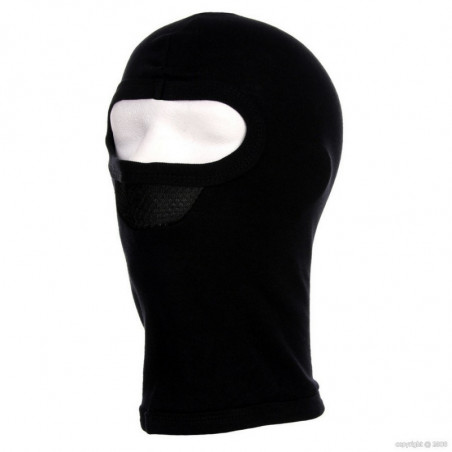 Cagoule 1 trou avec masque Noire