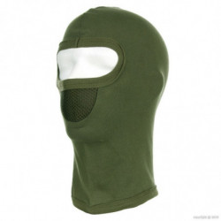 Cagoule 1 trou avec masque Verte