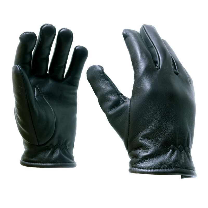 Gants en cuir souple doublés polaire Gants en cuir souple doublés polaire