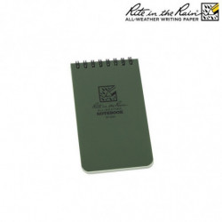Carnet reliure 7.6 x 12.7cm Vert