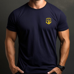 Tshirt bleu marine imprimé TDM
